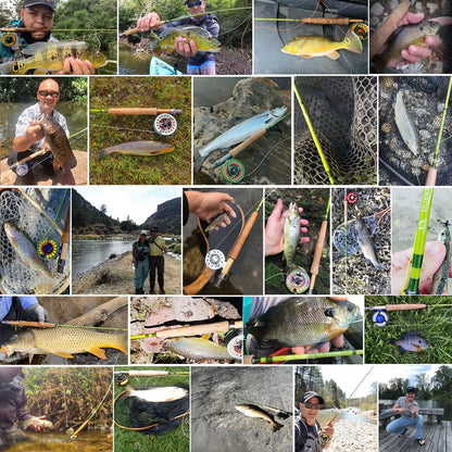 Fly rod and reel combo with fly line, complete fly fishing outfit for trout