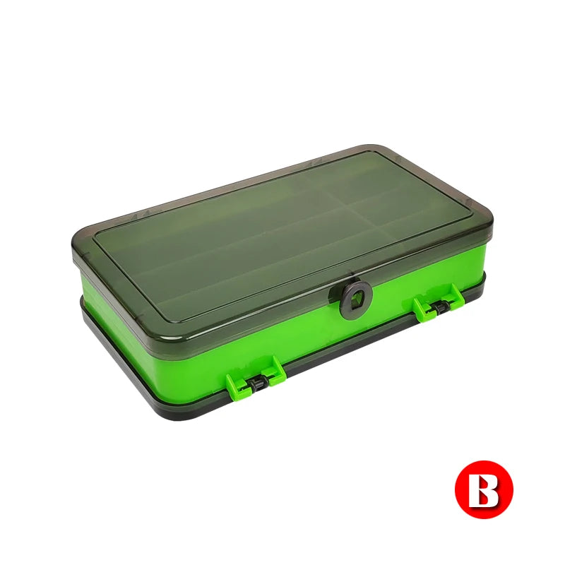 New Fishing Box Double Sided Portable Sponge Pad Fly Lures Container Jig Head Hook Storage Bait Case Carp Accessories Box Tackle