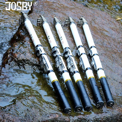 Carbon Fiber Spinning Fishing Rod Telescopic Mini Pole 3M 2.7M 2.4M 2.1M 1.8M 1.5M Fish Gear Tackle High Quality