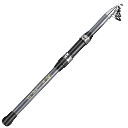 Carbon Fishing Rod 2.1-3.0M Telescopic Fishing Rod Baitcasting Rod Portable Leisure Fishing Rod Saltwater Fishing