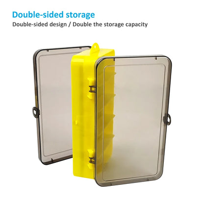 New Fishing Box Double Sided Portable Sponge Pad Fly Lures Container Jig Head Hook Storage Bait Case Carp Accessories Box Tackle