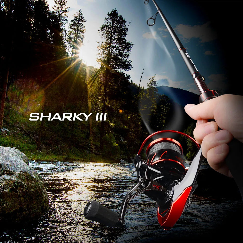 KastKing Sharky III spinning reel with 18kg carbon drag for bass and pike fishing