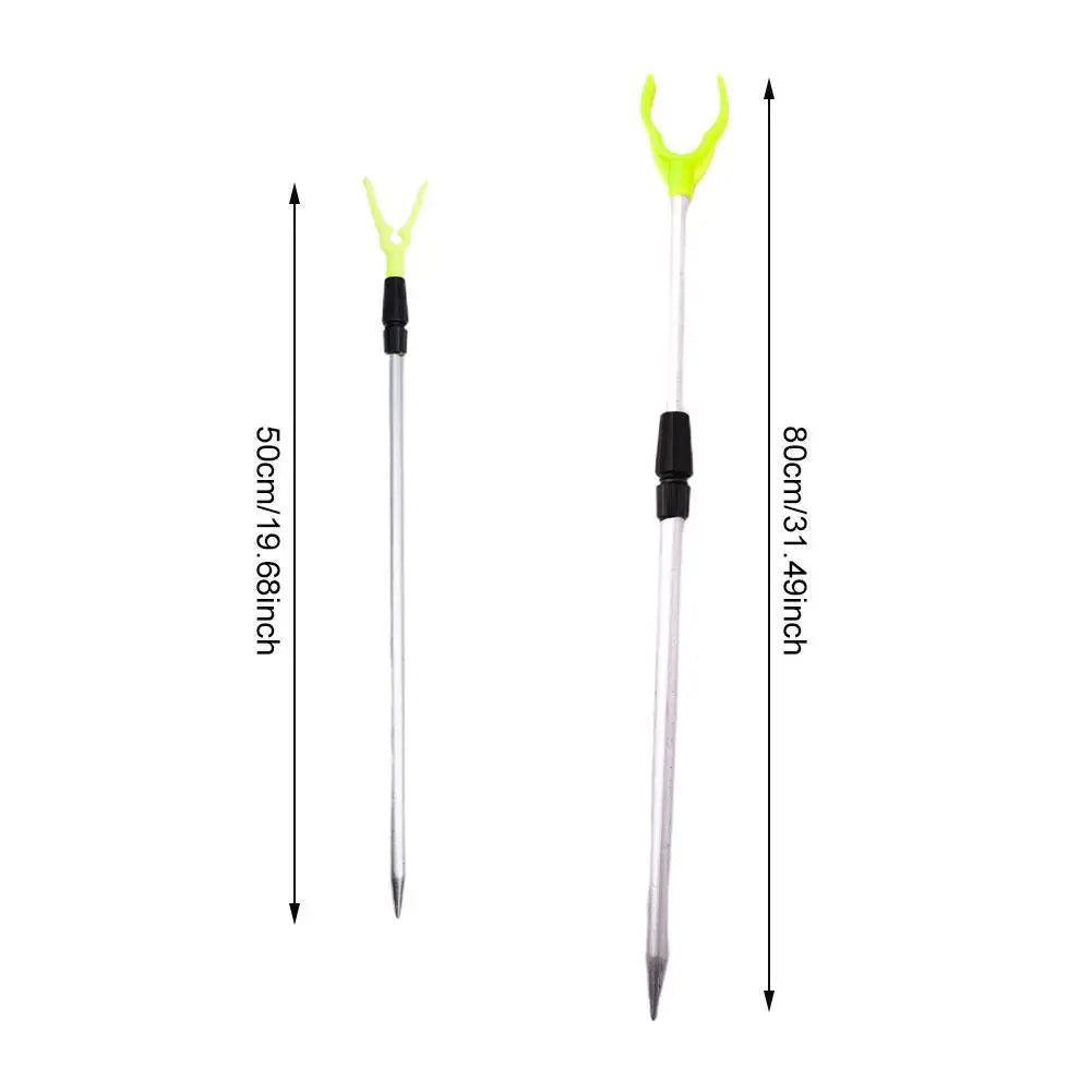 50/80Cm Fishing Bankstick Adjustable Extending Rod Rest Telescopic Fishing Stand Holders Fishing Rod Bracket Fishing Accessories