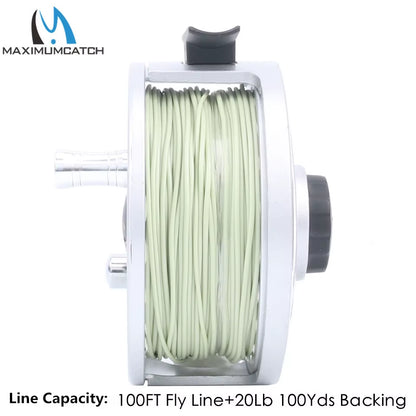 Fly rod and reel combo with fly line, complete fly fishing outfit for trout