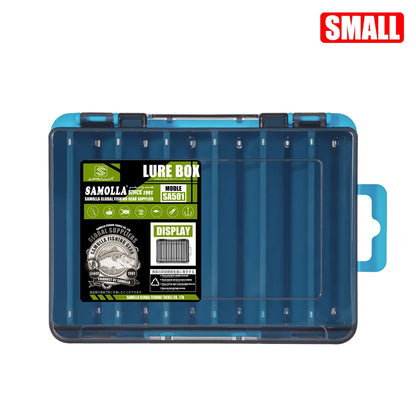 Double-Sided Compact Tackle Box - Streamline Fishing with Durable, Versatile Organizer for Lures, Hooks, Baits